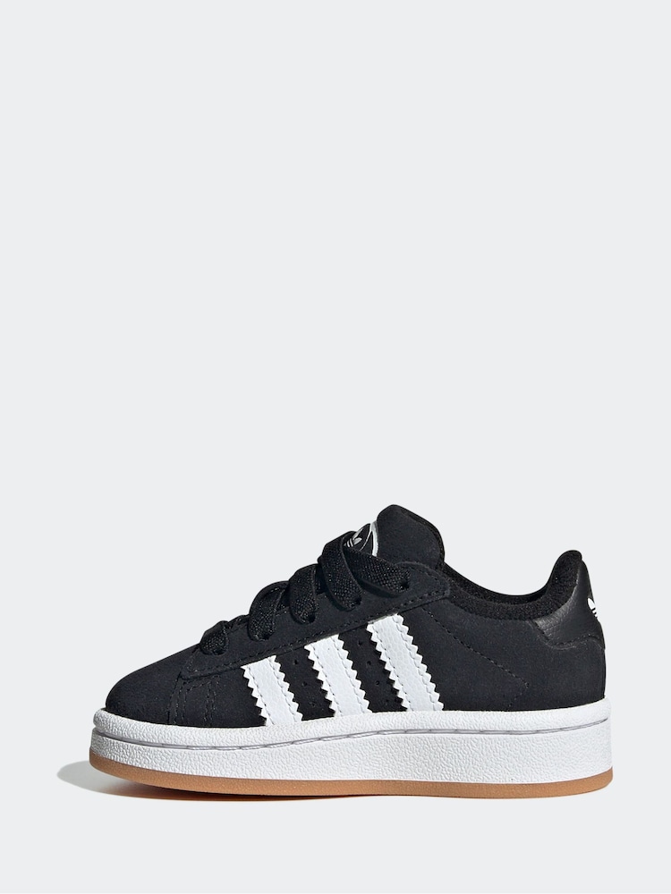 adidas Originals Black Campus 00s Elastic Lace Trainers - Image 2 of 10