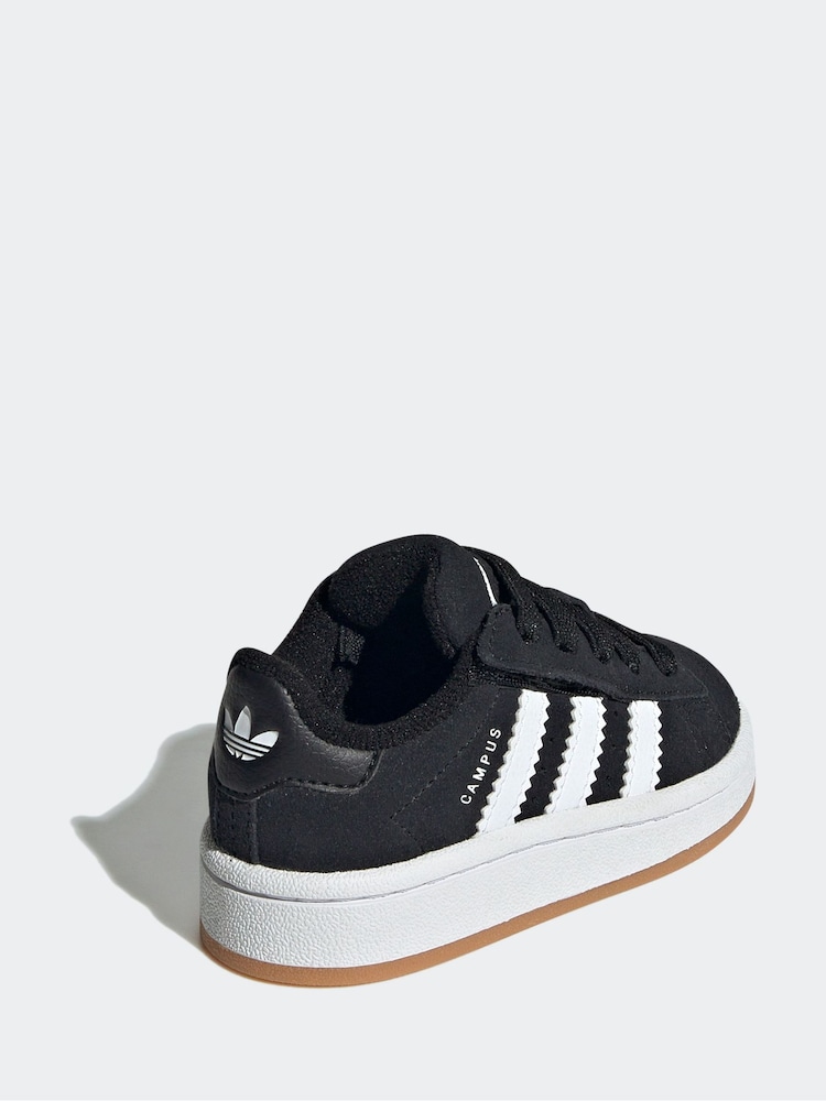 adidas Originals Black Campus 00s Elastic Lace Trainers - Image 5 of 10