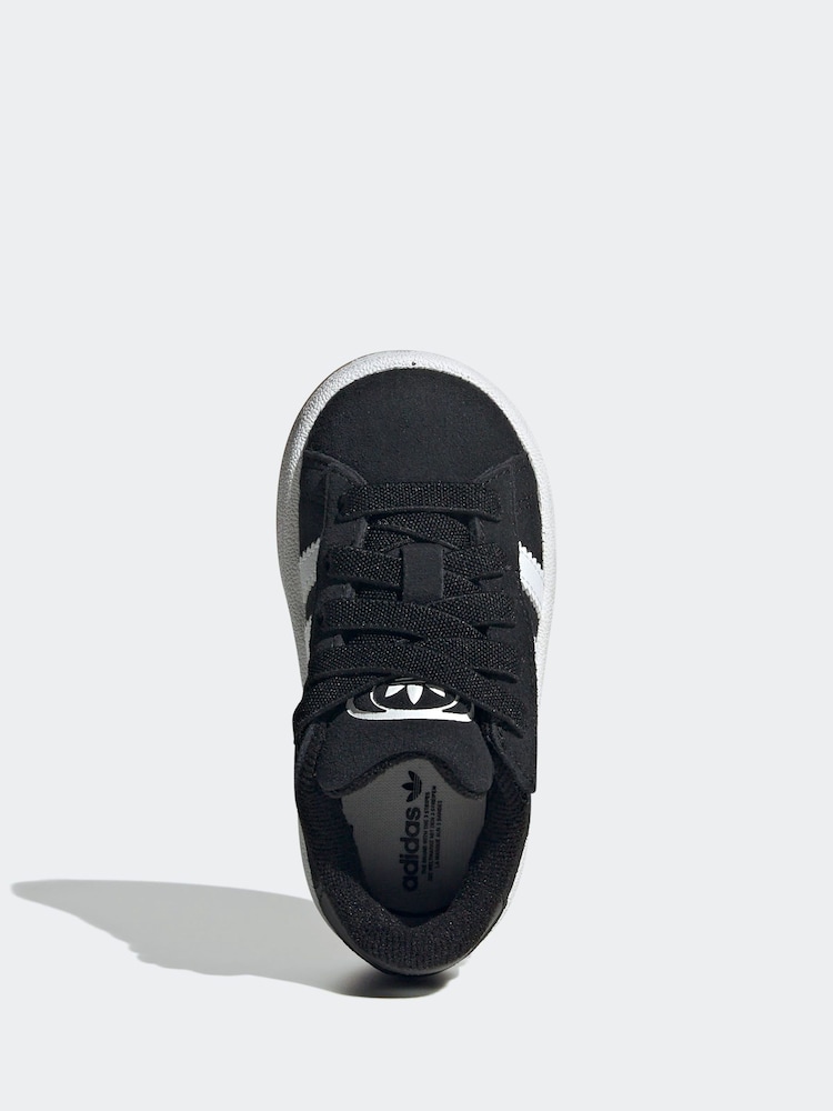 adidas Originals Black Campus 00s Elastic Lace Trainers - Image 7 of 10