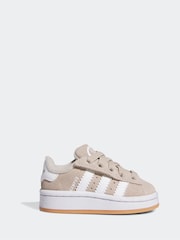 adidas Originals Brown Campus 00s Elastic Lace Trainers - Image 1 of 9