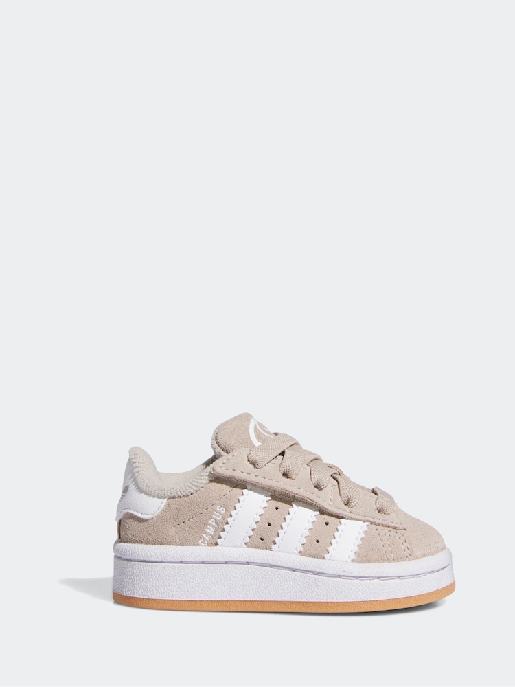 adidas Originals Brown Campus 00s Elastic Lace Trainers - Image 1 of 9