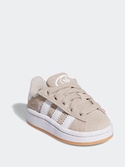 adidas Originals Brown Campus 00s Elastic Lace Trainers - Image 3 of 9