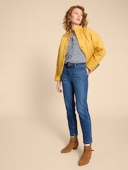White Stuff Dark Blue 100% Cotton Annie Jersey Shirt - Image 3 of 8