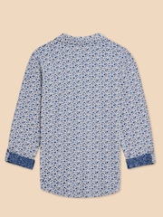 White Stuff Dark Blue 100% Cotton Annie Jersey Shirt - Image 7 of 8