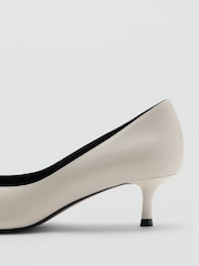 Mango Cream Pointed Kitten Heels - Image 3 of 5