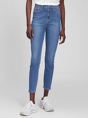 Azul - Jeggings ajustados superelásticos de tiro alto de Gap - Imagen 1 de 5
