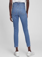 Azul - Jeggings ajustados superelásticos de tiro alto de Gap - Imagen 2 de 5