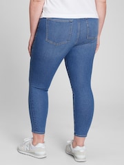 Azul - Jeggings ajustados superelásticos de tiro alto de Gap - Imagen 5 de 5