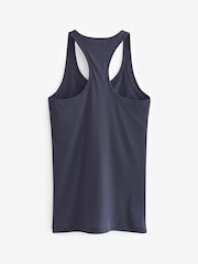 Gap Navy Blue Ribbed Support Vest - Image 3 of 4