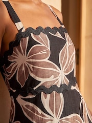 Roman Brown Strappy Tiered Maxi Dress - Image 4 of 4