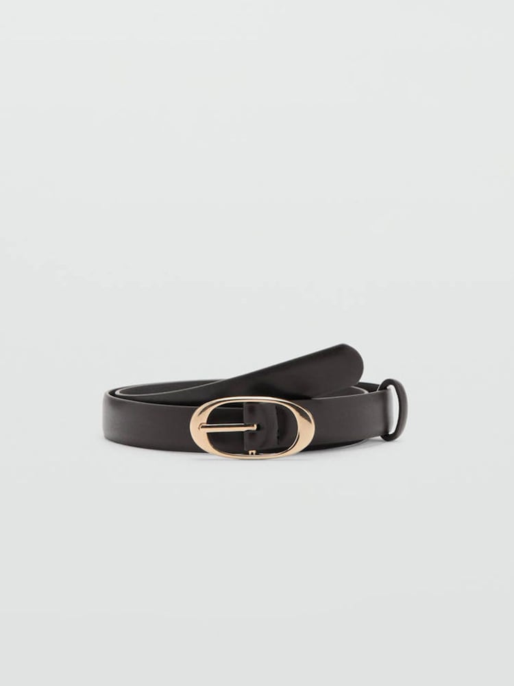 Mango Black Gold Buckle Belt - Image 1 of 4