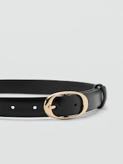 Mango Black Gold Buckle Belt - Image 2 of 4