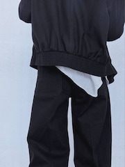 Mango Grey Jessie Cropped Straight Leg Jeans - Image 6 of 9