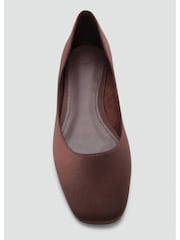 Mango Brown Slip On Pumps - Image 3 of 4