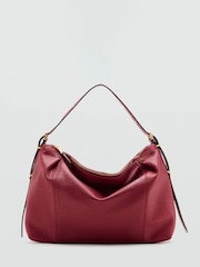 Mango Red Slouchy Shoulder Bag - Image 1 of 4