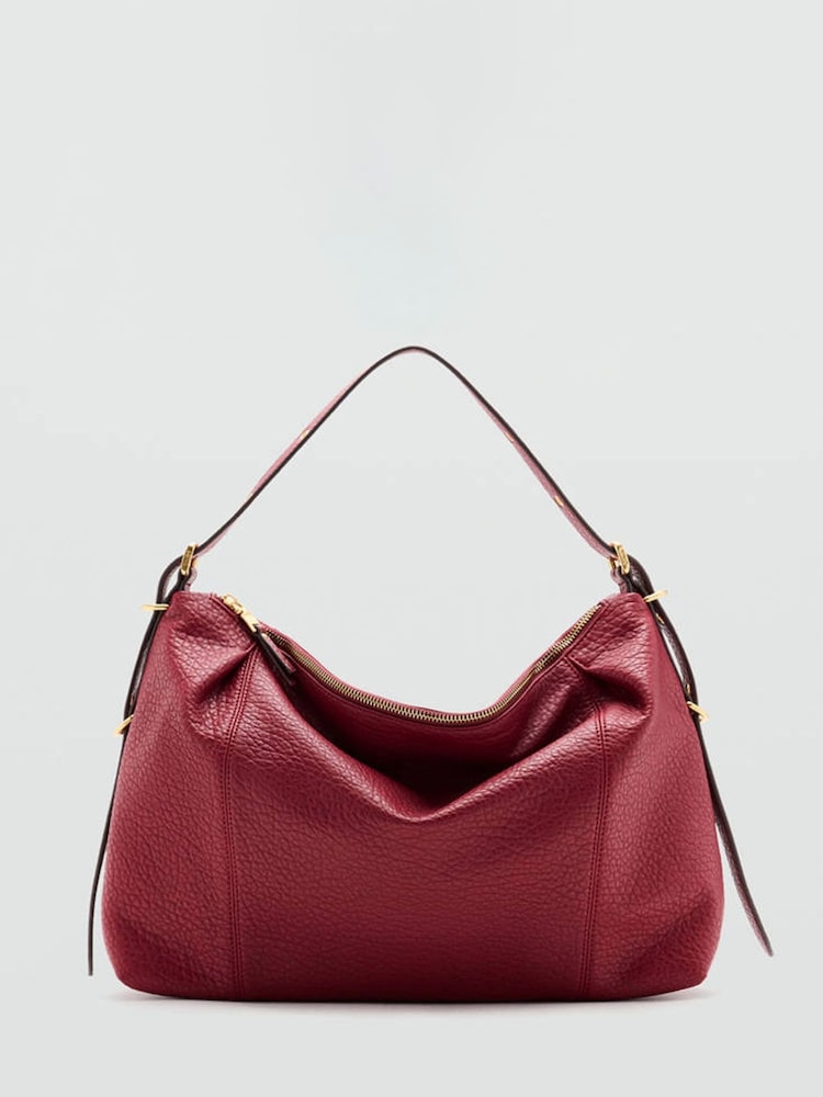 Mango Red Slouchy Shoulder Bag - Image 1 of 4