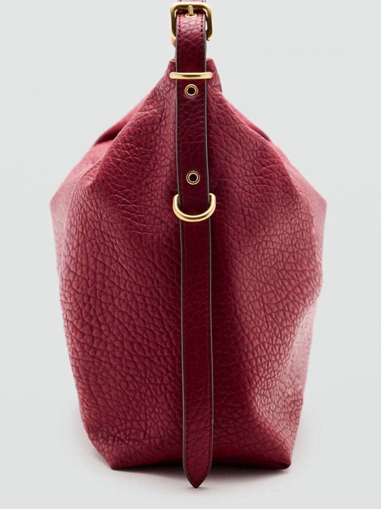 Mango Red Slouchy Shoulder Bag - Image 2 of 4