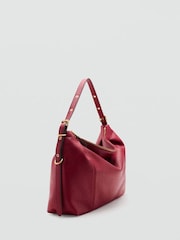 Mango Red Slouchy Shoulder Bag - Image 4 of 4
