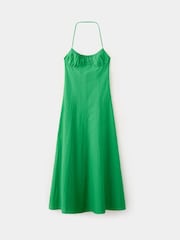 Mango Green Halter Neck Midi Dress - Image 5 of 7