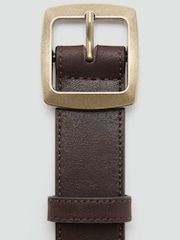 Mango Brown Brushed Gold Buckle Belt - Image 3 of 4