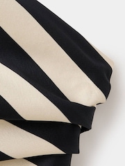 Mango Cream One Shoulder Stripe Top - Image 6 of 7
