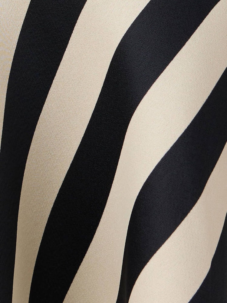 Mango Cream One Shoulder Stripe Top - Image 7 of 7