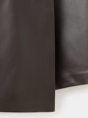 Mango Brown Faux Leather Skort - Image 7 of 7