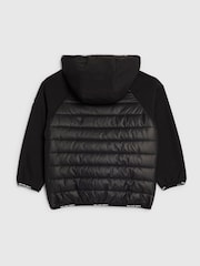River Island Black Back To School Lightweight Hooded Jacket - Image 2 of 4