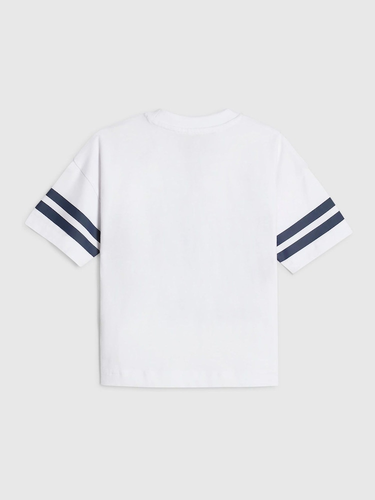 River Island White Oversized Bulldog New York T-Shirt - Image 2 of 4