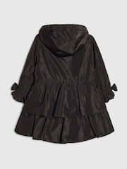 River Island Black Frill Bow Raincoat - Image 2 of 4
