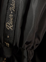 River Island Black Frill Bow Raincoat - Image 4 of 4