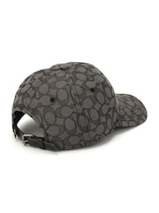 COACH Grey Signature C Jacquard Baseball Hat - Image 3 of 4