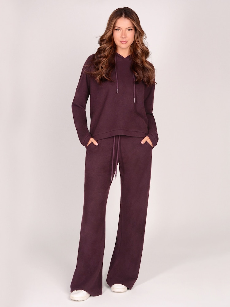 Pineapple Brown Super Cosy Wide Leg Joggers - Image 2 of 6 Pineapple Brown Super Cosy Wide Leg Joggers - Image 2 of 6