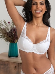 Weiß - Pour Moi Lingerie Flora Leicht wattierter Bügel-BH - Bild 1 von 5