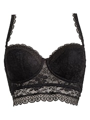 Schwarz - Pour Moi Rebel Langer, trägerloser Multiway-BH - Bild 4 von 5