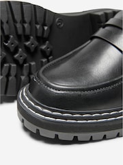ONLY Black Faux Leather Chunky Sole Loafer - Image 5 of 5