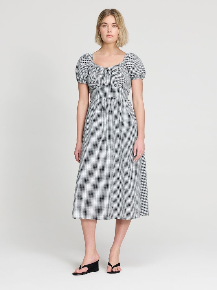 Rochie midi Finery Kaitlyn din bumbac - Imaginea 1 din 4