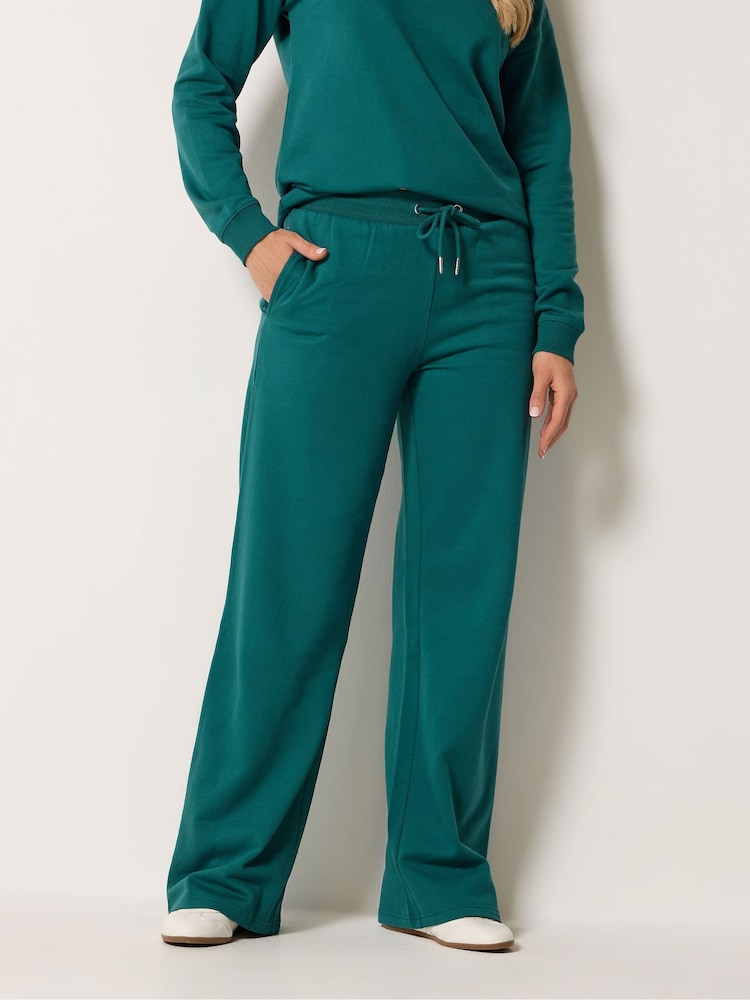 Long Tall Sally Blue Wide Leg Joggers - Image 2 of 5