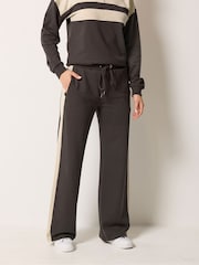 Long Tall Sally Brown Side Stripe Wide Leg Joggers - Image 2 of 5