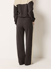 Long Tall Sally Brown Side Stripe Wide Leg Joggers - Image 3 of 5