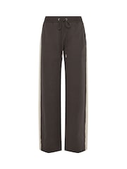 Long Tall Sally Brown Side Stripe Wide Leg Joggers - Image 5 of 5