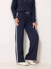 Azul - Long Tall Sally Side Tape Wide Leg Joggers - Imagen 2 de 6