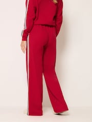 Rojo - Long Tall Sally Side Tape Wide Leg Joggers - Imagen 3 de 6