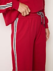 Rojo - Long Tall Sally Side Tape Wide Leg Joggers - Imagen 4 de 6