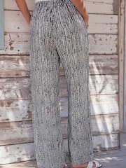 Roman Black Stripe Tie Waist Trousers - Image 2 of 4