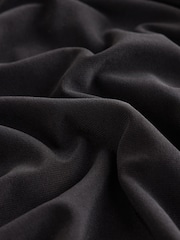 Norma Kamali Black Halter Turtle Neck Side Slit Maxi Dress - Image 10 of 10