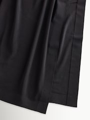 Norma Kamali Black Halter Turtle Neck Side Slit Maxi Dress - Image 9 of 10