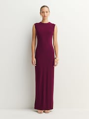 Norma Kamali Purple Sleeveless Maxi Dress - Image 1 of 8