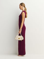 Norma Kamali Purple Sleeveless Maxi Dress - Image 2 of 8