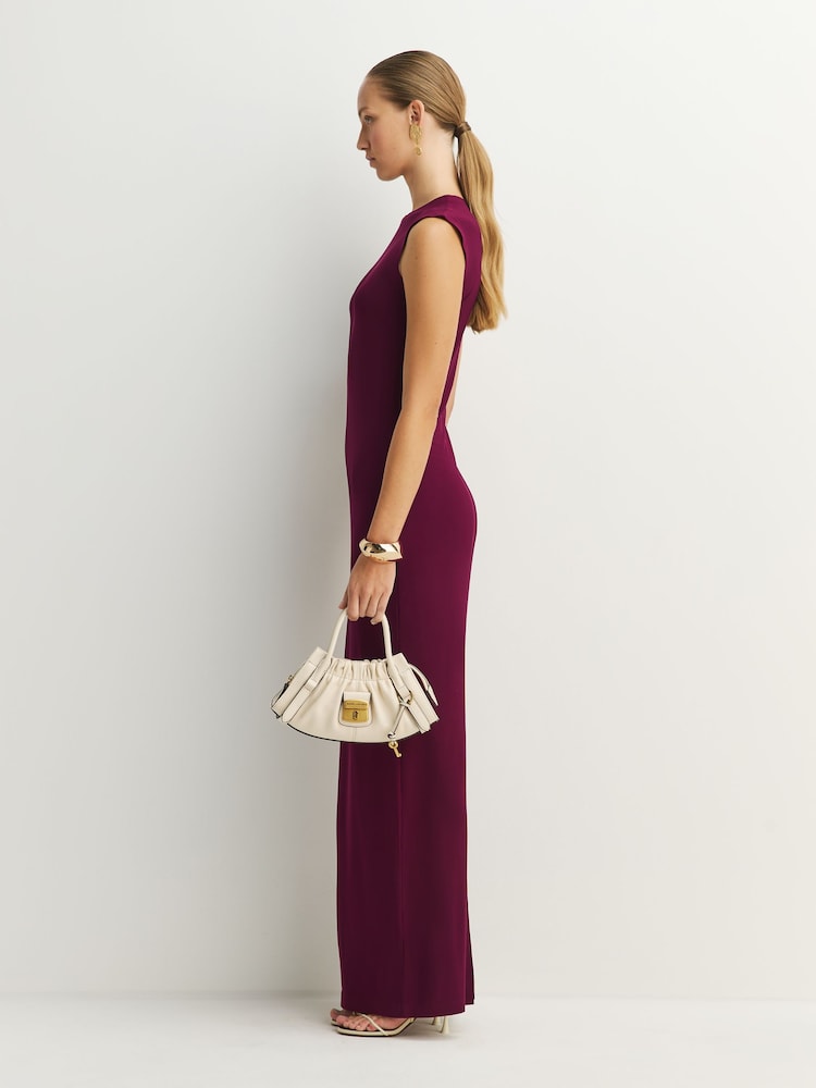 Norma Kamali Purple Sleeveless Maxi Dress - Image 2 of 8